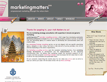 Tablet Screenshot of marketingmatters.co.za